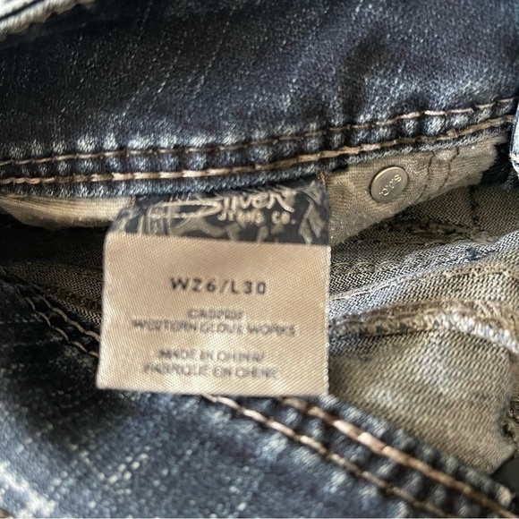 Silver Jeans Suki Surplus jeans size w26/L30 blue GUC - Picture 4 of 15